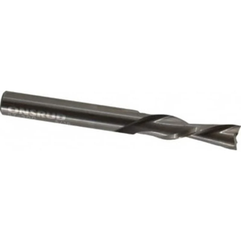 LMT Onsrud LP 5/16 Diam RH Solid Carbide 2-Flute Double Edge Downcut Spiral Router Bit Uncoated, 1-1/8 LOC, 5/16 Shan...